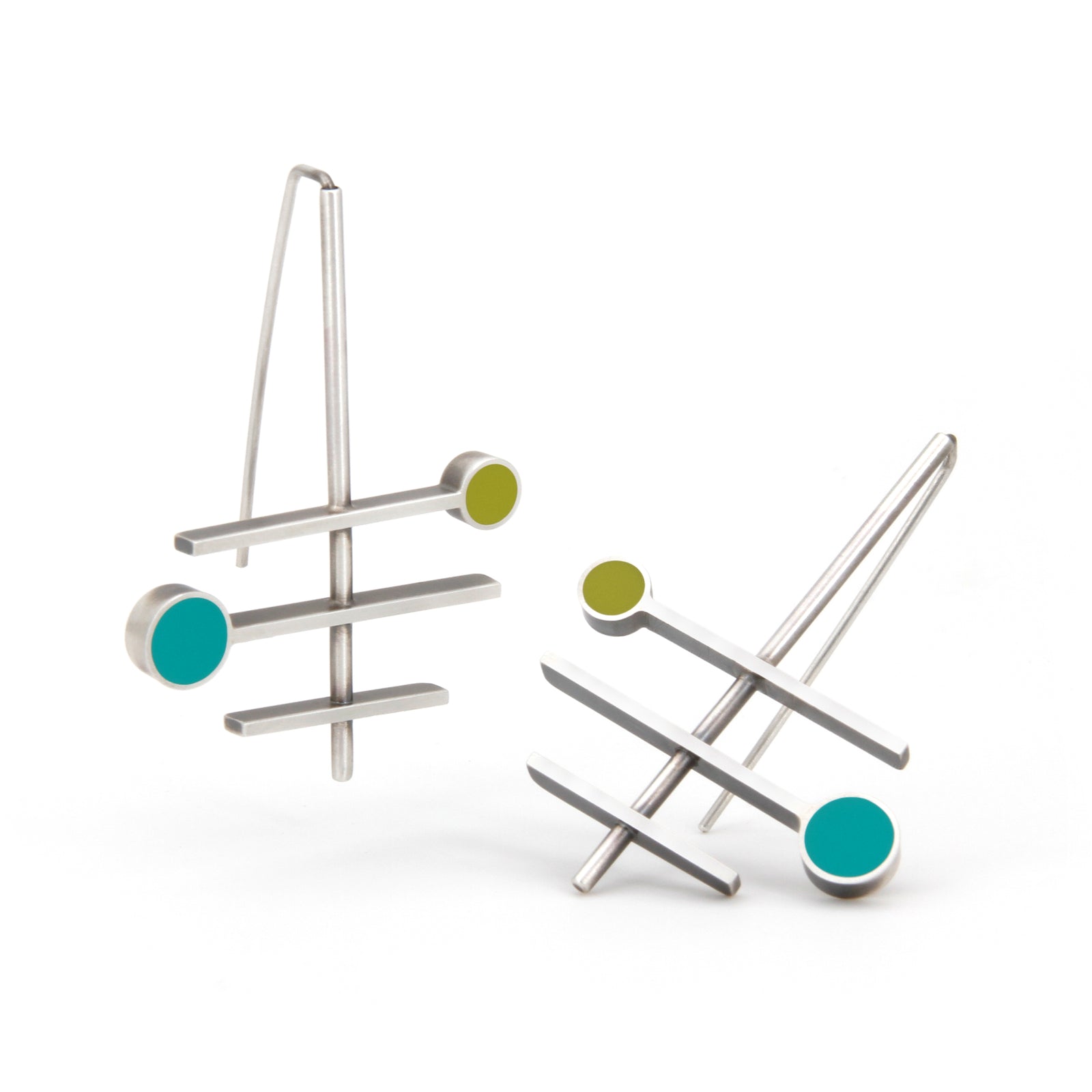 Frequency Rigid Dangle Earrings