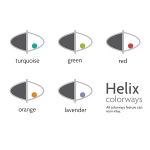 Helix Filled Earrings w/Dot - medium